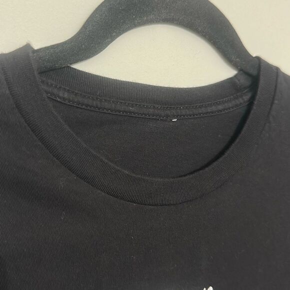 Womens Disney Black Beauty And The Beast JR Crew Neck Short Sleeve T-Shirt Small - Picture 4 of 5